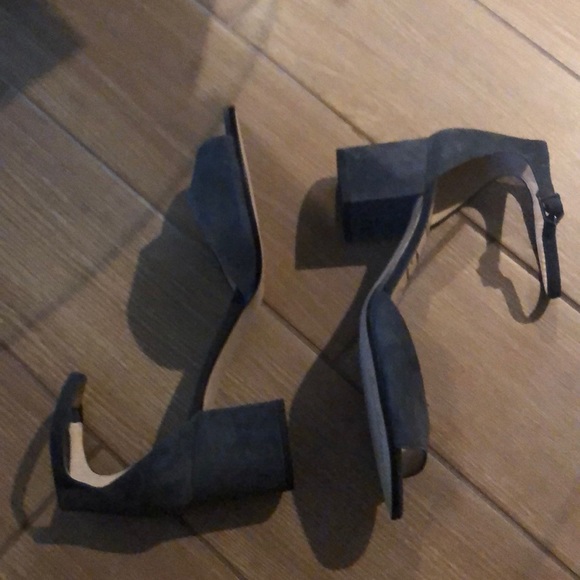 NWT Susie SAM EDELMAN dark gray block heel sandal - Picture 7 of 8
